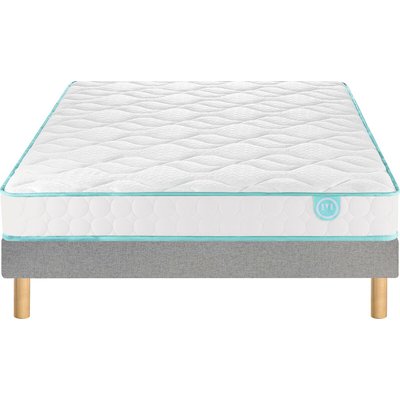 Set aus Matratze LE TOUT DOUX & Bettrahmen mit Lattenrost MERINOS