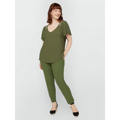 Pantalon jogger en jersey crêpe FIORELLA RUBINO