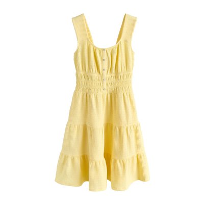 Robe courte sans manches texturée en jersey NEXT