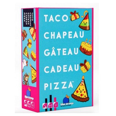 Taco Chapeau Gateau cadeau pizza le jeu de rapidite BLUE ORANGE