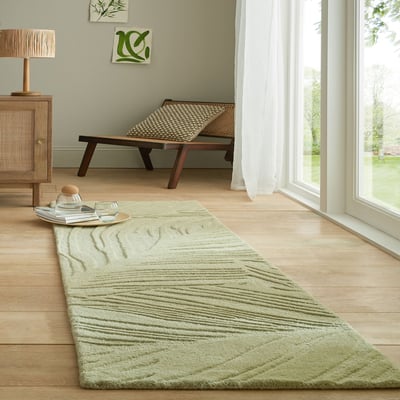 Tapis en laine de couloir FEUILLAGE FLAIR RUGS