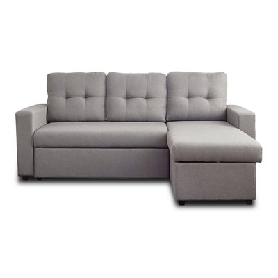 Canapé d'Angle Convertible en Tissu 4 places - TULIPE LISA DESIGN