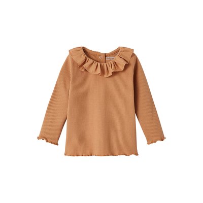 T-shirt en côtes à collerette POP VINTAGE VERTBAUDET