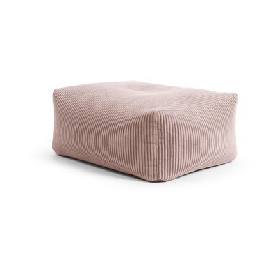 Pouf interieur repose pied velours SHARA ROLL MAGMA HEIMTEX