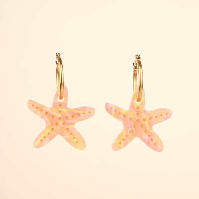 Boucles d'oreilles ETOILE DE MER COUCOU SUZETTE