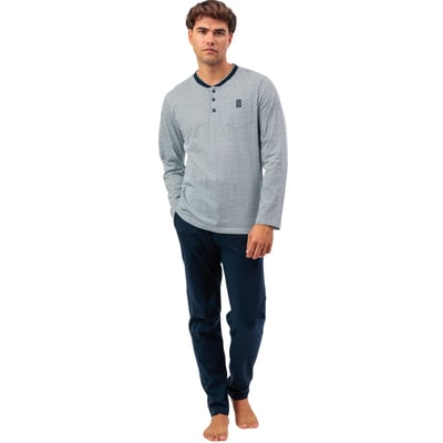 Pyjama pantalon polo manches longues Society ADMAS