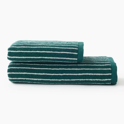 Lot avec drap de bain et serviette, 70x130cm et 50x90cm, 100% coton bio GOTS MONOPRIX