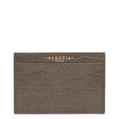 Porte-cartes  CUBE CROCO SEQUOIA