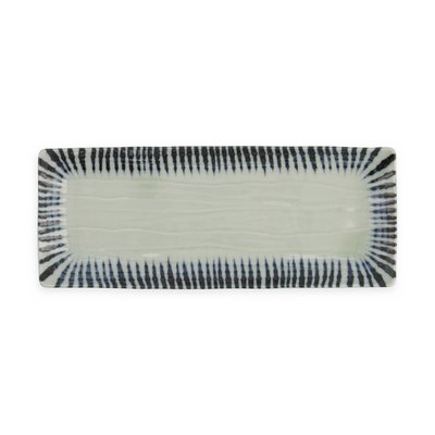 Plat Rectangulaire Shin Tokusa Porcelaine 27,7 X 11,1 X 2,8 Cm Bleu/blanc TOKYO DESIGN STUDIO