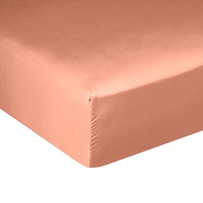 Drap housse en 100% Satin de Coton avec bonnet 30 cm EDEN