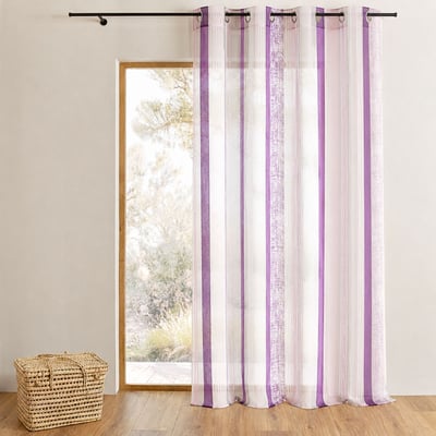 Voilage organza à rayures jacquard HOME MAISON