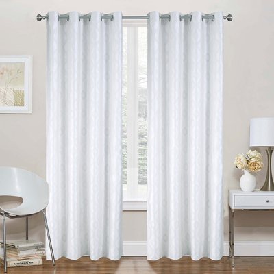 Paire de rideaux obscurcissant à motifs HOME MAISON