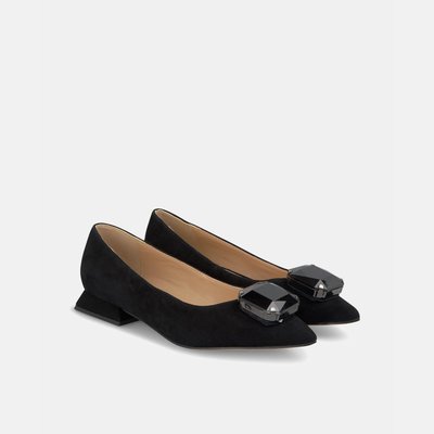 Ballerines en cuir avec ornements de strass ALMA EN PENA