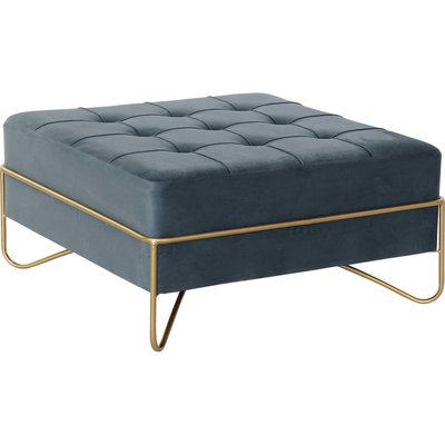 Pouf en velours, finitions dorées, Glam RECOLLECTION