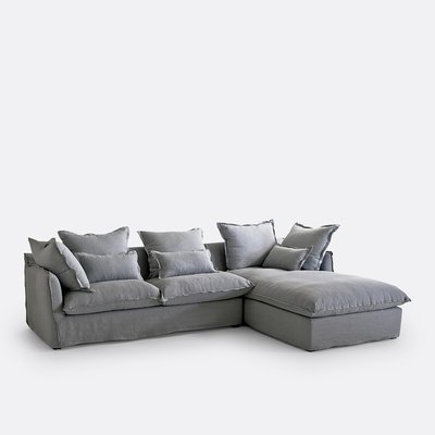 Copridivano angolare in lino Odna LA REDOUTE INTERIEURS