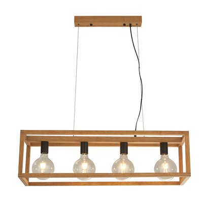 Bamboo Cage Ceiling Pendant with 4 Lights SO'HOME