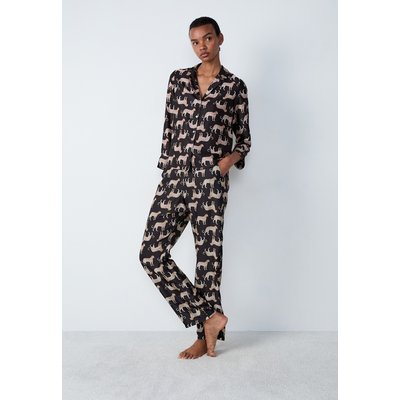 Chemise de pyjama satinée à motifs PANTHERE ETAM