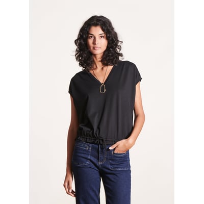 T-shirt blousant en lyocell manches courtes LA FEE MARABOUTEE