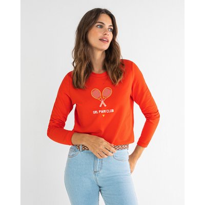 Sweatshirt mit rundem Ausschnitt, Aufdruck vorne ICODE