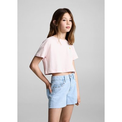 T-shirt brodé fleur MANGO KIDS