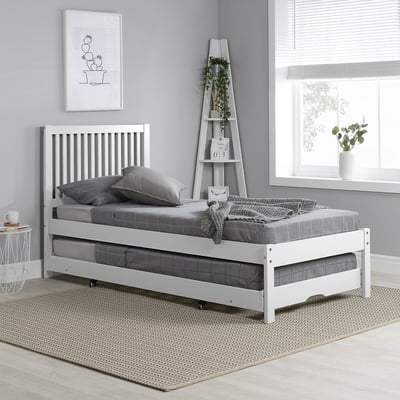 Barden Rubberwood Trundle Bed SO'HOME