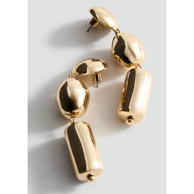 Boucles d'oreilles pendentifs métalliques MANGO