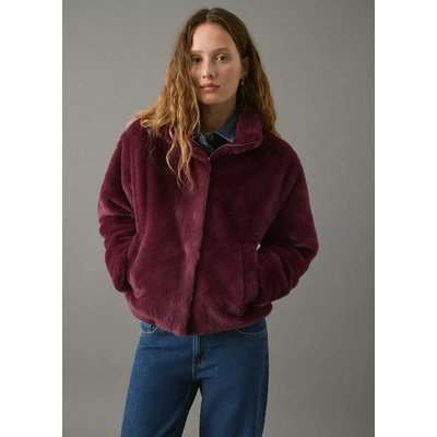 Manteau effet peluche MANGO TEEN