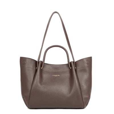 Sac cabas porté épaule en cuir, FOULONNE DOUBLE LOUISA LANCASTER