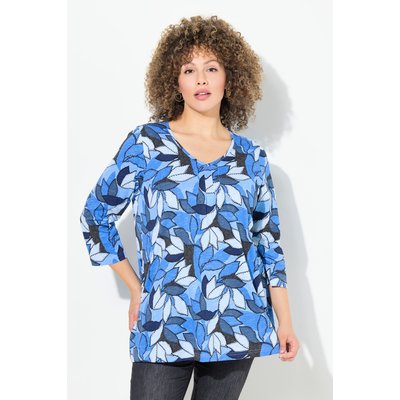 T-shirt en A à col en V et manches 3/4 ULLA POPKEN