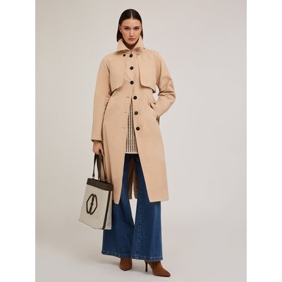 Trench en tissu technique de coton mélangé avec doublure intérieure MOTIVI