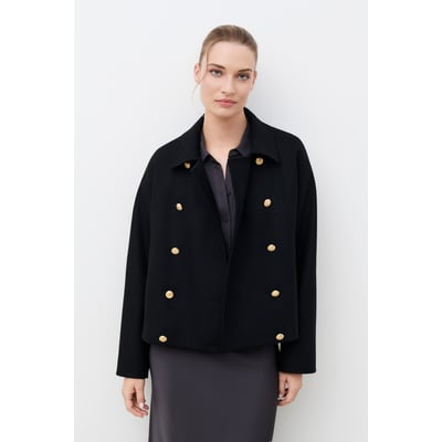 Manteau droit en laine GTIFFANY CAROLL
