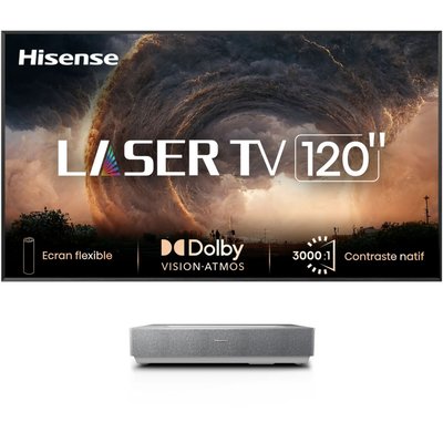 Vidéoprojecteur home cinéma 120L5ND Laser TV + écran ALR FRESNEL HISENSE