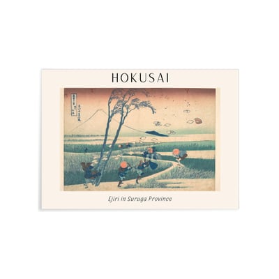 Affiche Hokusai 'Ejiri in Suruga Province' L'AFFICHERIE