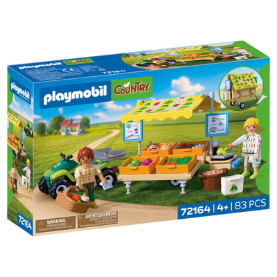 Stand de légumes au marché et quad PLAYMOBIL