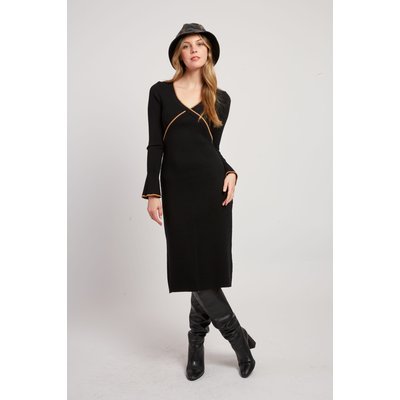 Robe mi-longue en maille côtelée JAMAICA DERHY