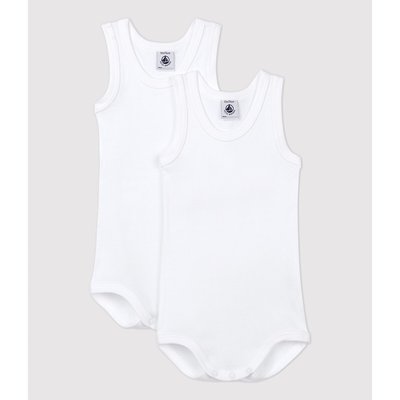 Lote de 2 bodies sin mangas PETIT BATEAU