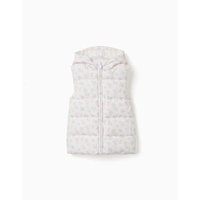 Doudoune sans manches avec motif floral ZIPPY