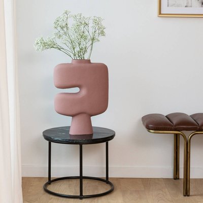 Grand vase rose en aluminium  COSMO MADE IN MEUBLES 