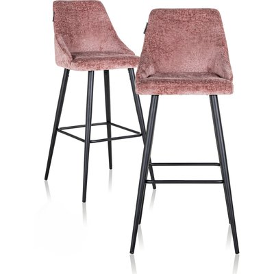 Tabouret de bar en chenille (lot de 2) Stoelen RECOLLECTION