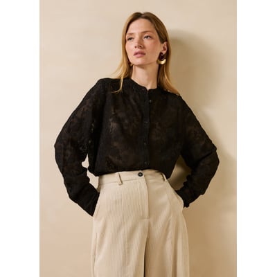 Chemise brodée manches longues LA FEE MARABOUTEE