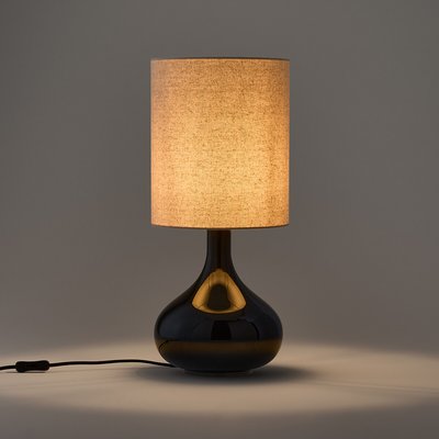 Lampe à poser verre et lin, Juna LA REDOUTE INTERIEURS