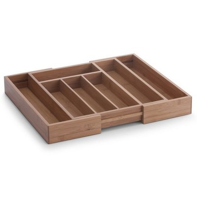 Range-couverts extensible bois bambou ZELLER PRESENT