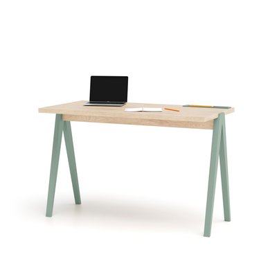 Bureau en mélamine et hêtre cérusée, Colmar XL HERDASA