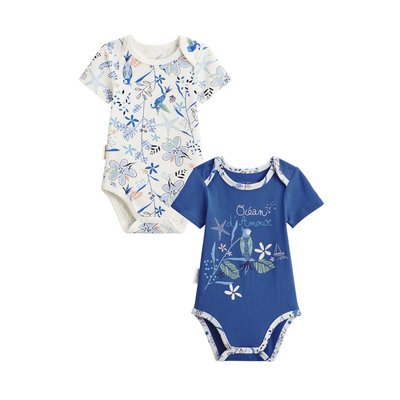 Lot de 2 bodies bébé manches courtes OCÉAN PETIT BEGUIN
