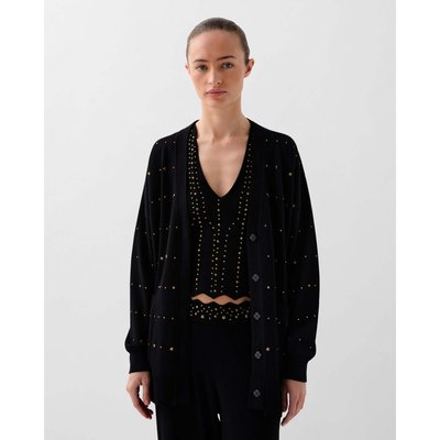 Cardigan en maille avec studs et strass SCALPERS