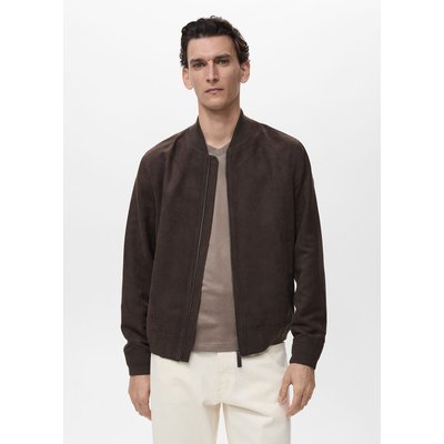Veste bomber effet daim MANGO MAN