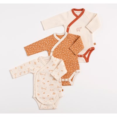 Bodies bébé croisés à manches longues Lot de 3 SAUTHON