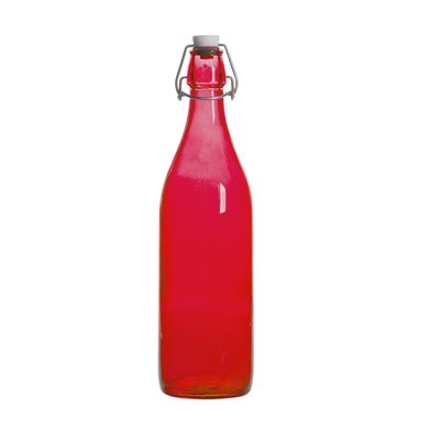 Bouteille à limonade avec son bouchon mécanique 1 l BORMIOLI