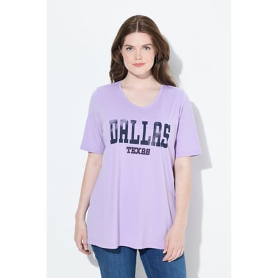 T-shirt évasé avec message imprimé ULLA POPKEN