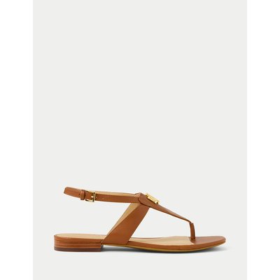 Sandales plates entredoigts en cuir EVERLEY LAUREN RALPH LAUREN